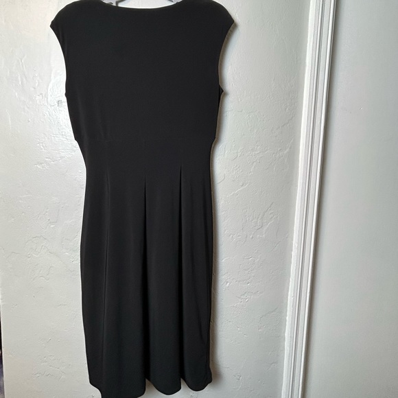 Ralph Lauren Black Short Sleeve Rouche Dress - Picture 5 of 5